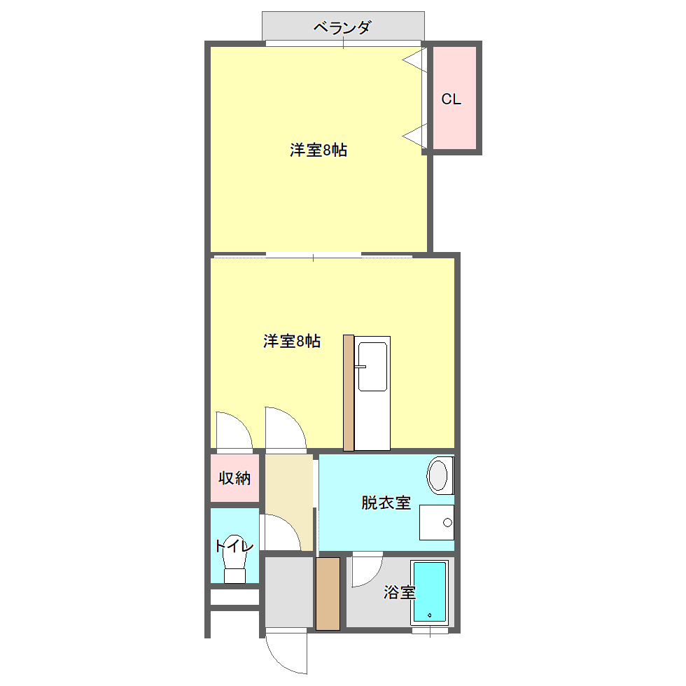 ハイツK2 αの間取り