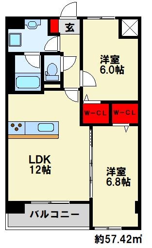 ネクステージ三萩野の間取り