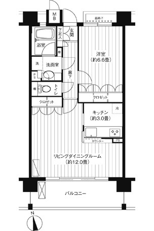 パシフィーク品川の間取り