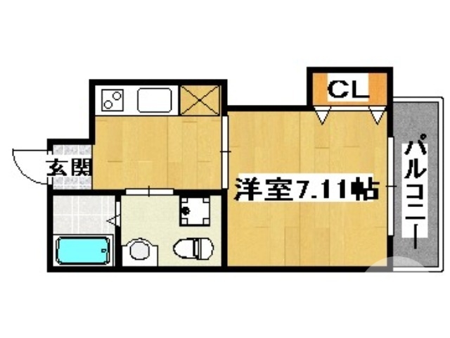 堺市堺区甲斐町西のマンションの間取り