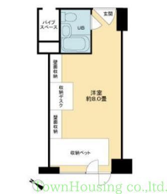 千代田区二番町のマンションの間取り