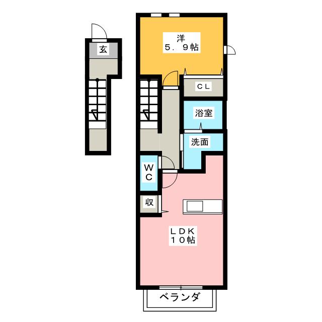 メゾンドゥソレイユの間取り