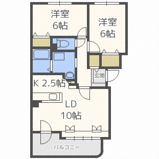 【クレール　ド　リュンヌの間取り】