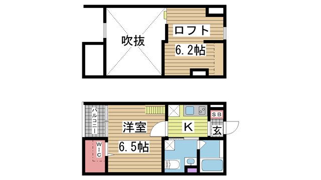 Yutopia　新長田の間取り