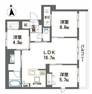 ブルームレジデンス上板橋の間取り