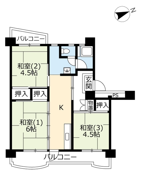 ＵＲ戸頭の間取り