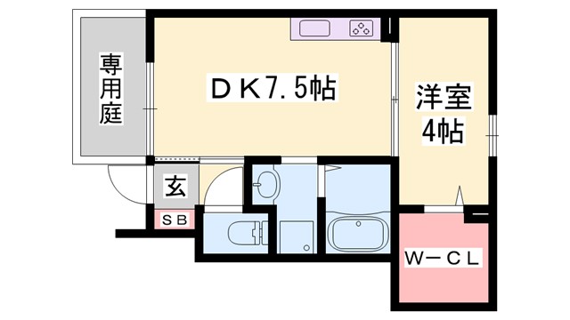 レグルス英賀保の間取り