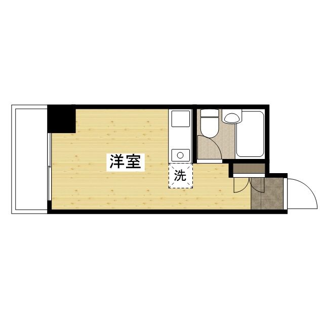 福山市船町のマンションの間取り