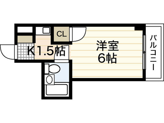 広島市南区皆実町のマンションの間取り