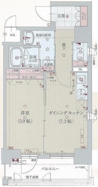 【ベラジオ五条堀川IIIの間取り】