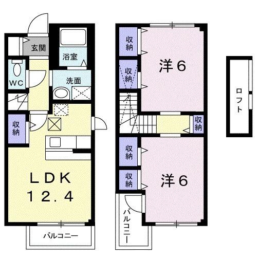 Sun hills・Kの間取り