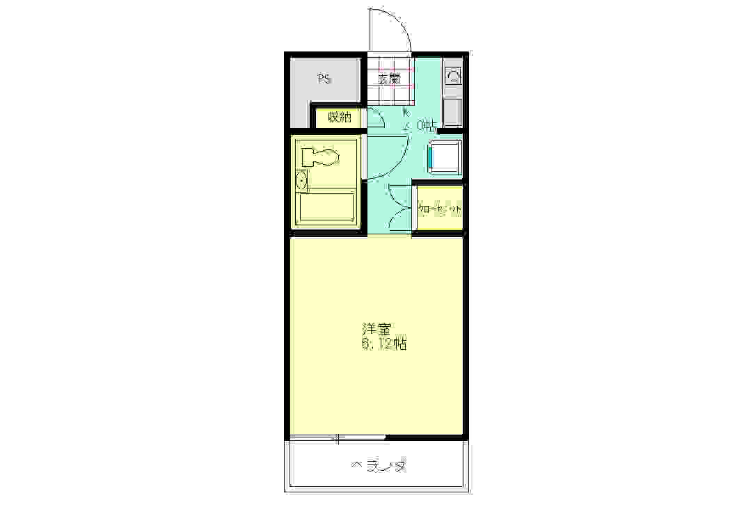 常磐レジデンス　B棟の間取り