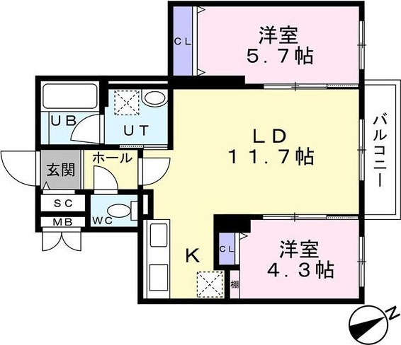 センチュリー信濃の間取り