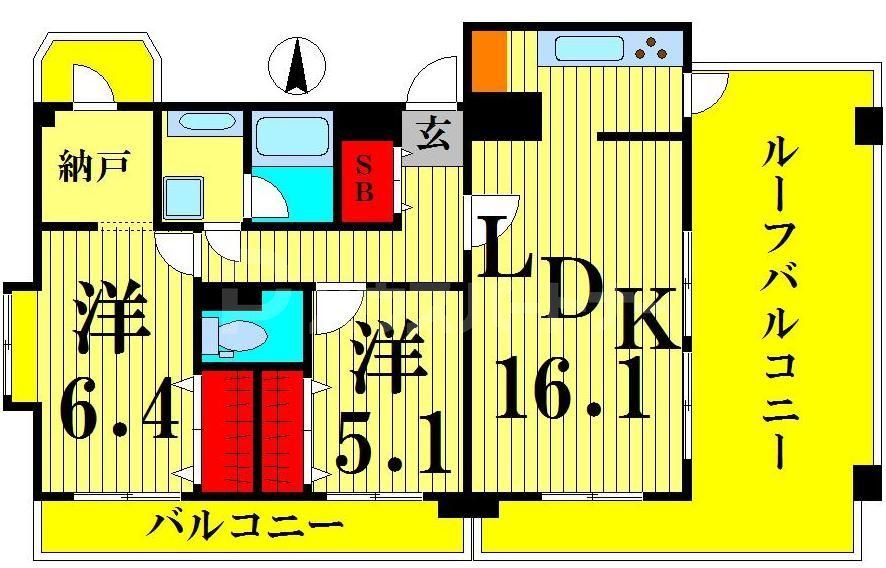 ゴールデンリバーマンションの間取り