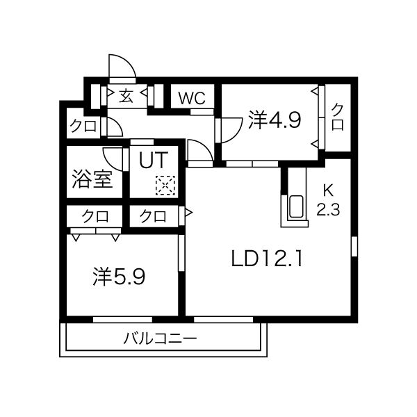 Ｌａ　Ｍｅｒｉｄｉａｎ　Ｃｅｎｔｒａｌの間取り