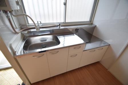 キッチン　ガスコンロ設置可能です。