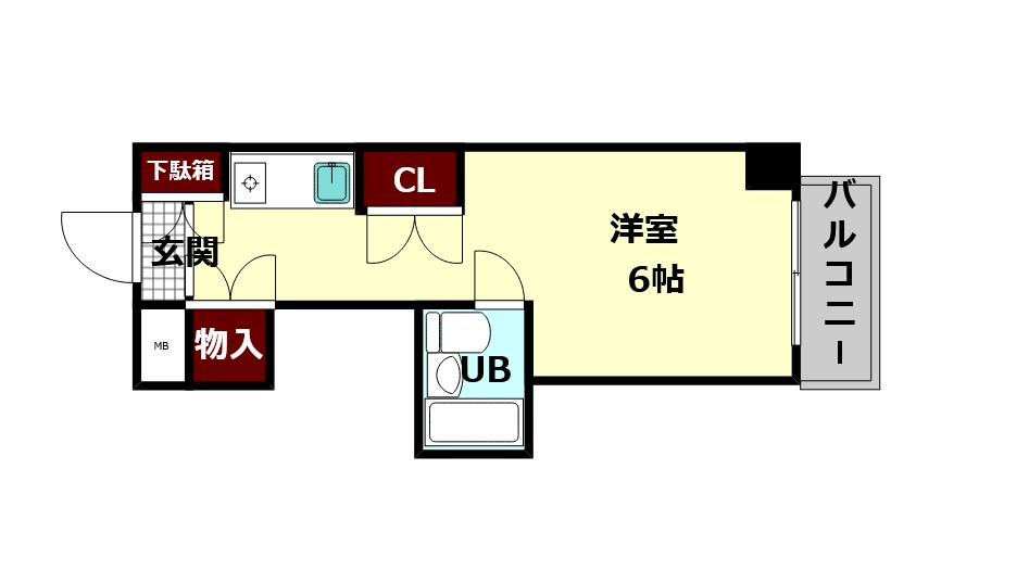 クレアーレ学園前の間取り写真