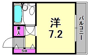 サンハイム立花の間取り写真