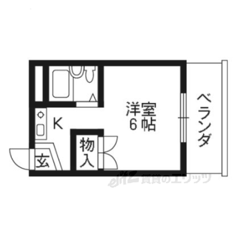 シャンテー牧野の間取り写真