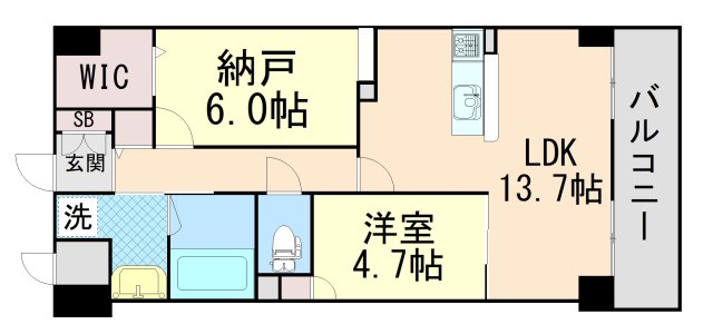 トリニティ豊中本町の間取り写真