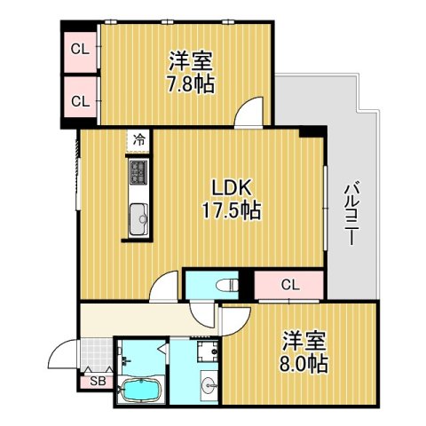 S-RESIDENCE夙川の間取り写真
