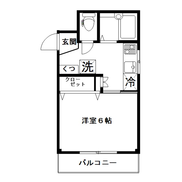 谷昭ハイツの間取り写真