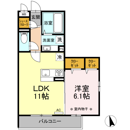 Landini南仙台の間取り写真