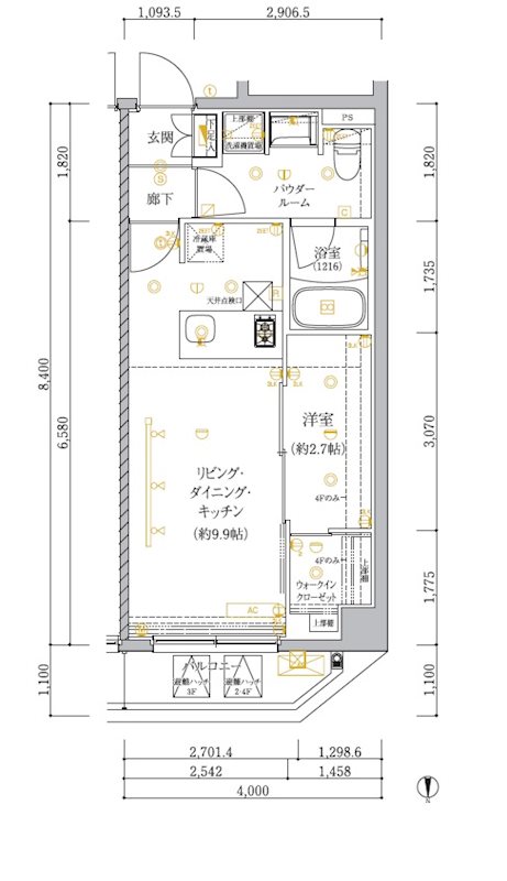 アルテシモヴェレの間取り写真