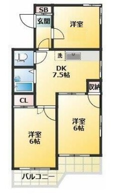 建物外観　間取りです。