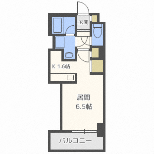 ビッグパレス北14条の間取り写真