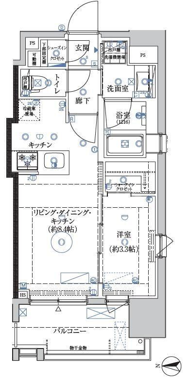 ヴァースクレイシア赤羽の間取り写真
