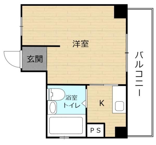 地下鉄東山線 本陣駅 徒歩2分 5階建 築39年の間取り写真