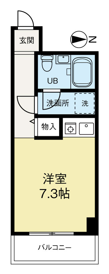 ダイアパレス谷町第三の間取り写真