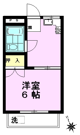 八王子市台町のマンションの間取り