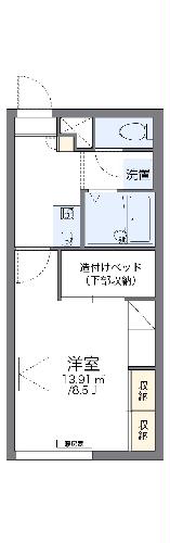 レオパレススカイブルー西町の間取り