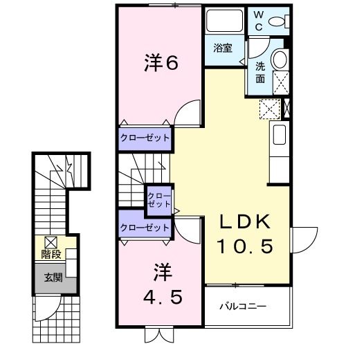 ペイサージュＡの間取り