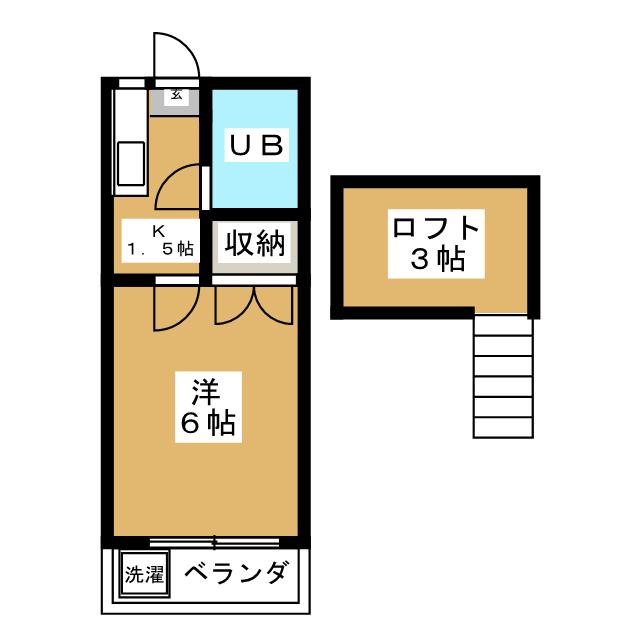 サンハイムＭ　Ｂ棟の間取り