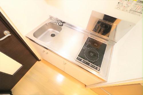 キッチン　ワイドキッチン2口コンロ（IＨ専用）お掃除が楽チン