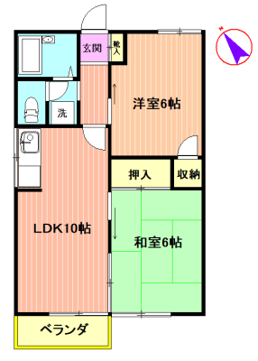 シンアイハイムの間取り