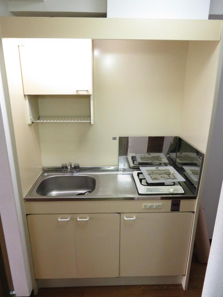 キッチン　１口ガスコンロ設置