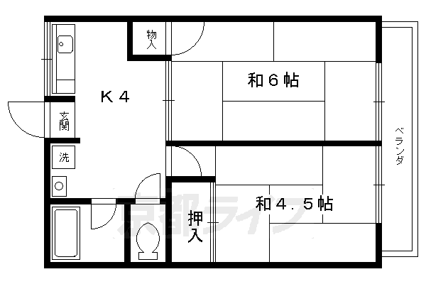 【シティハイム伊織の間取り】