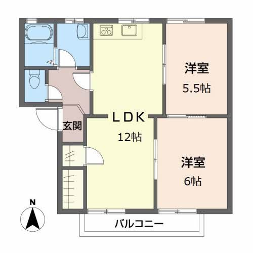 カルテット北斉院　Ｃ棟の間取り