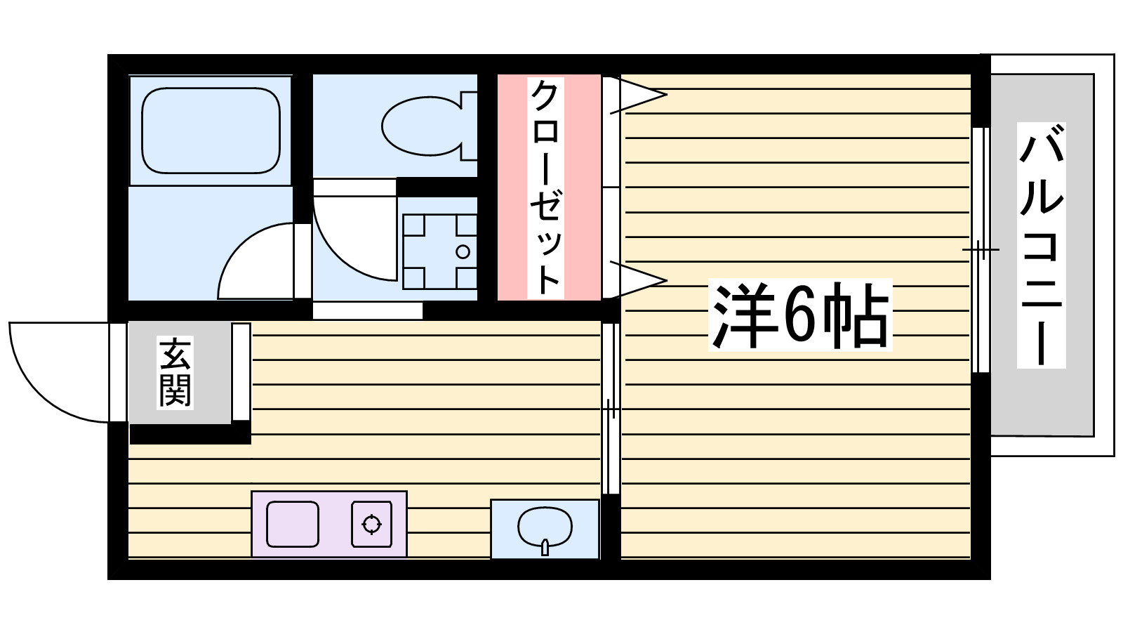 ハイツみのるの間取り