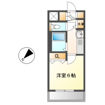 プレサンス鶴舞駅前ブリリアントの間取り