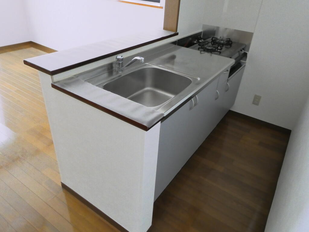 湘南ハイツD棟のキッチン写真