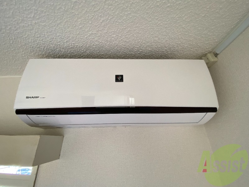 その他設備　エアコンが付いていました。寒暖対策もバッチリです。