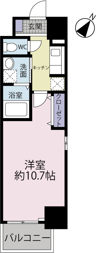 スアヴィス千葉の間取り