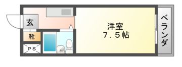 【京都市伏見区向島津田町のマンションの間取り】