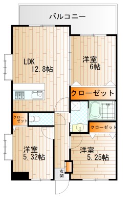 【ベラフォレスタ大里桃山の間取り】