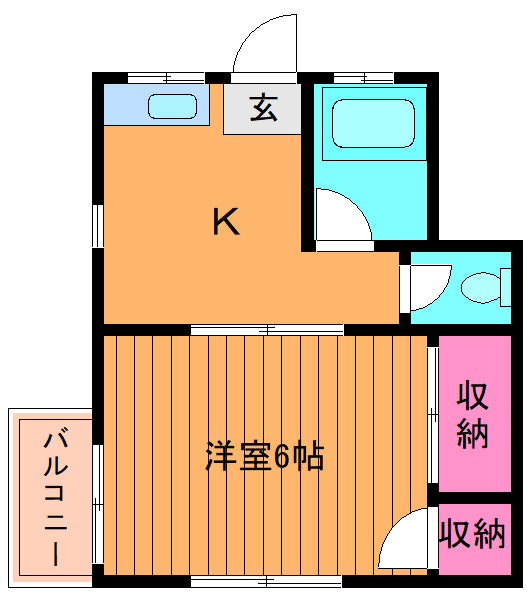 川上ハイツの間取り